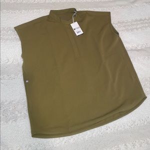Figs scrub top, olive green, size small